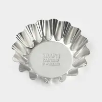 Форма для выпечки кекса, d=8.3 см, h=2.1 см, жесть, серебристая