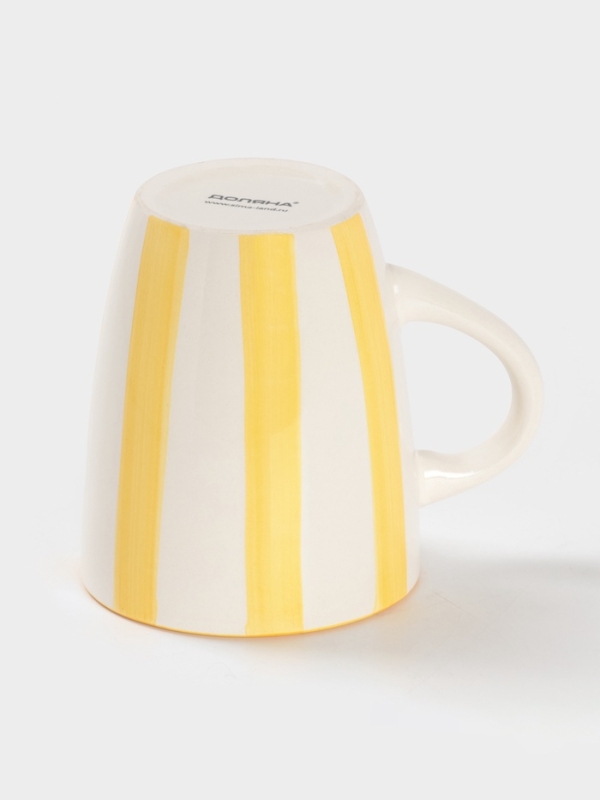 Кружка Доляна "Райе" 360мл, 13х9.10,5, цвет желтый
