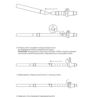 Палка трекинговые maclay, складная, до 125 см