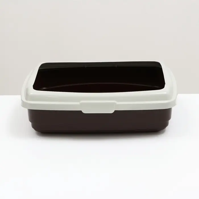 Лоток большой с бортиком Atlantis &laquo;Стандарт&raquo;, 43&times;33&times;12.5 см, шоколад