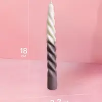 Свеча витая 2,2х2,2х18 см, соевый воск МИКС Свеча витая 2,2х2,2х18 см, соевый воск МИКС