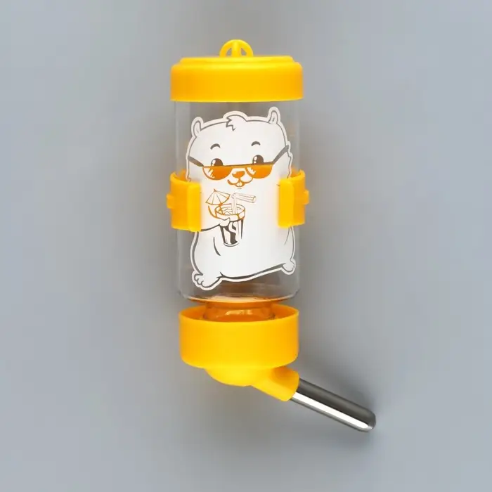 Поилка для грызунов 80 мл, 9&times;4.5 см, микс цветов