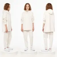 Худи унисекс H1, молочно-белое, размер XS/S