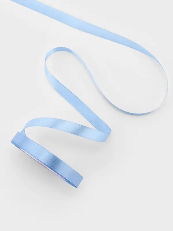 Лента атласная, 12 мм, 23±1 м, небесно-голубая №278 Лента атласная, 12 мм, 23±1 м, небесно-голубая №278