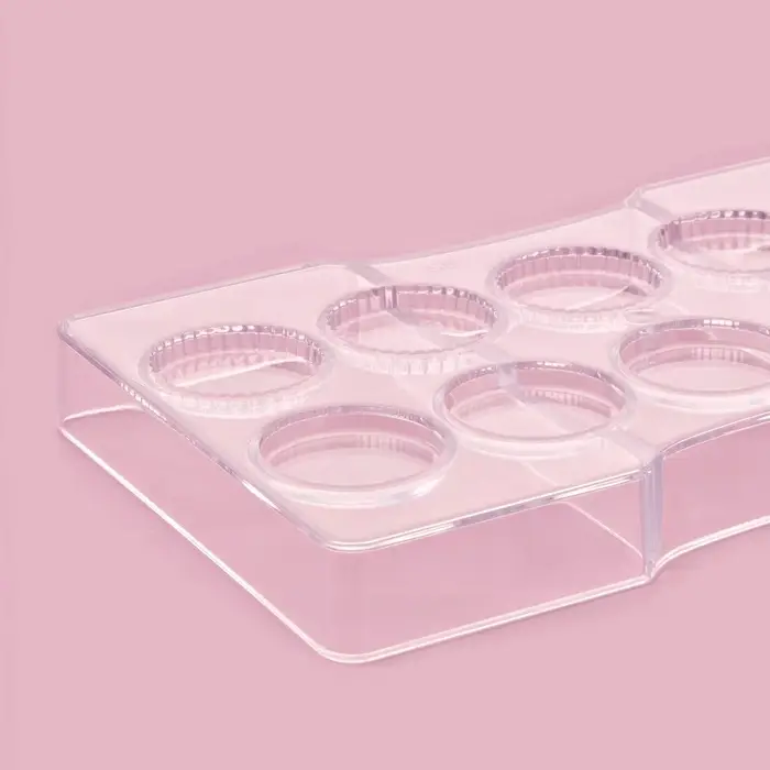 Форма для конфет и шоколада KONFINETTA &laquo;Медаль&raquo;, 20&times;12&times;2.5 см, 10 ячеек 3.3&times;0.4 см, пластик, прозрачная