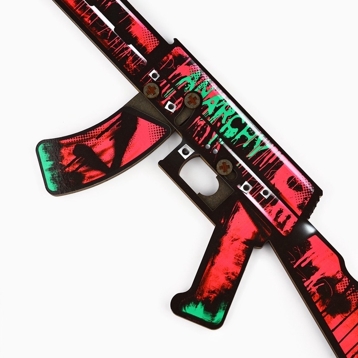 Деревянное оружие, детское сувенирное «Анархия», автомат, 72,3 х 17,7 см Деревянное оружие, детское сувенирное «Анархия», автомат, 72,3 х 17,7 см