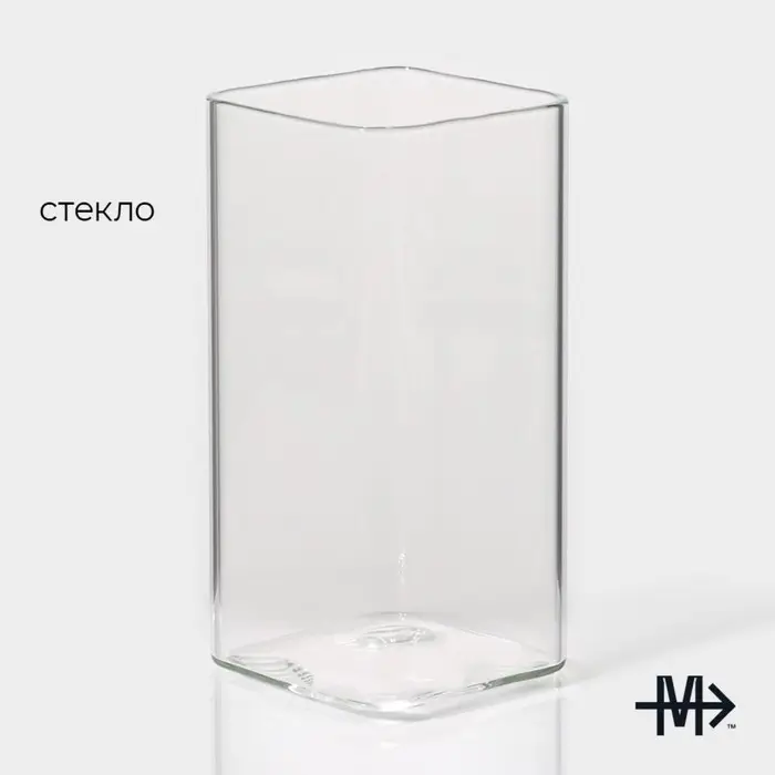 Набор стаканов стеклянных «Квадро», 2 предмета: 350 мл