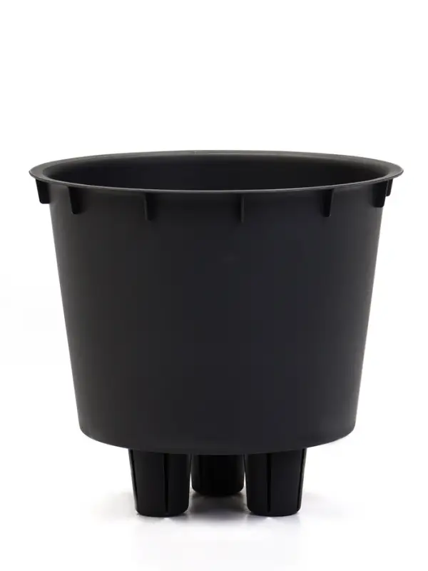 Кашпо со вставкой 1 л d15 см h14см МИКРИТ серый слайн