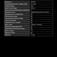 Утюг H-SI01221 черный-зеленый