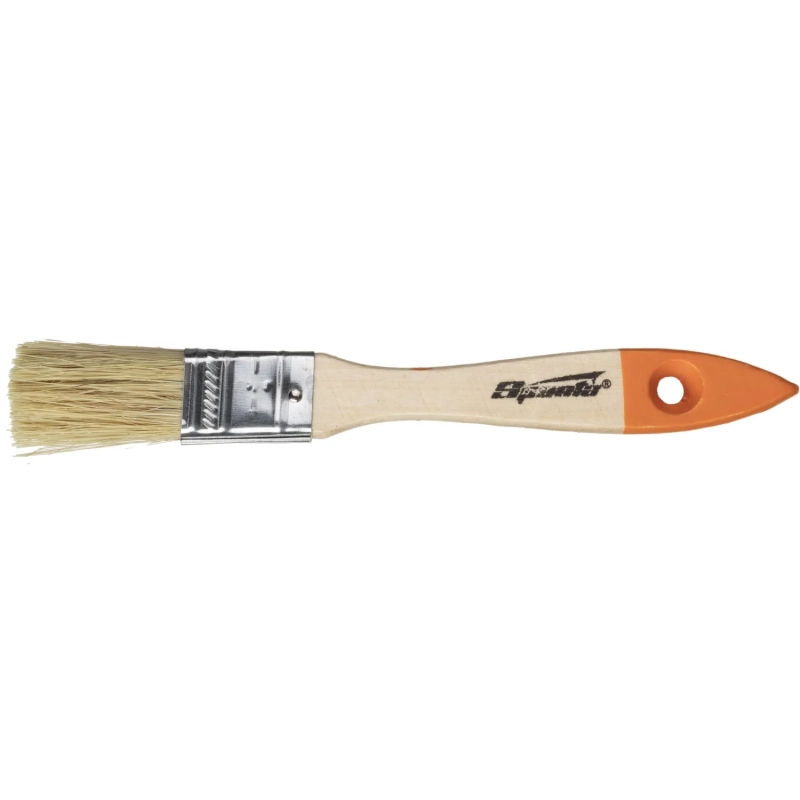 Кисть плоская 20 мм (3/4) натур. щетина дер. ручка Slimline Sparta 824155