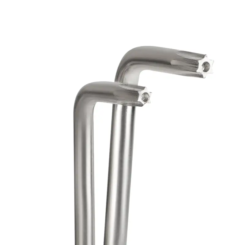 Набор ключей торцевых изогнутых TORX МИНИ с отверстием 8 предметов (T5-T20) AVS TXL-8H