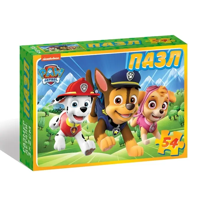 Пазл "Щенки, вперед!", Щенячий патруль, 54 элемента