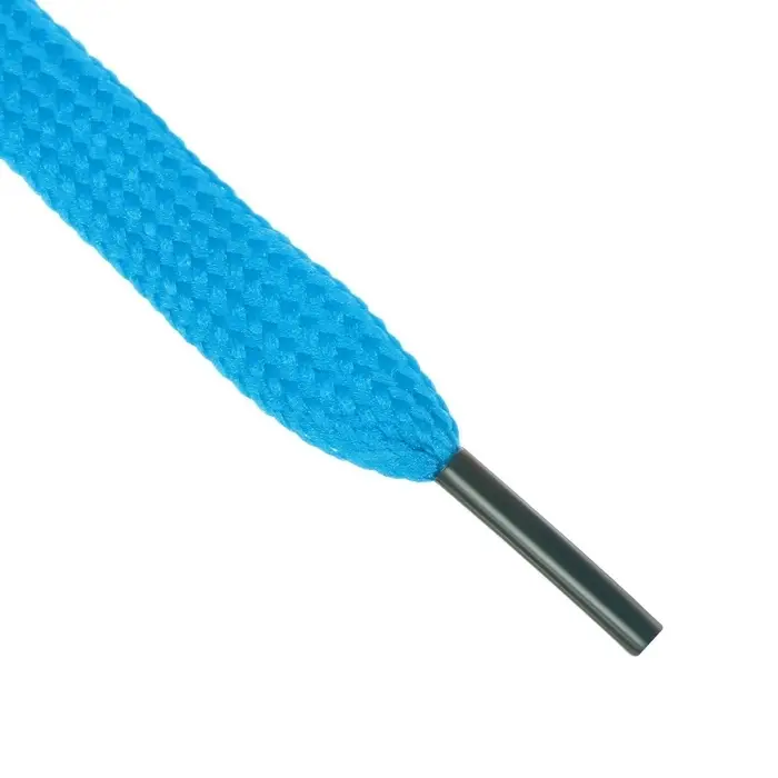 Шнурки для обуви, пара, плоские, 12 мм, 120 см, голубые