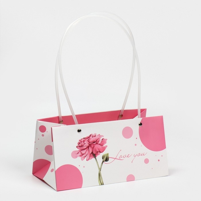 Пакет влагостойкий для цветов Love you, 24 х 12 х 12 см Пакет влагостойкий для цветов Love you, 24 х 12 х 12 см