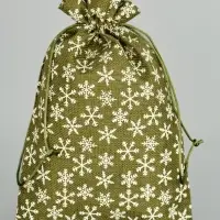 Набор мешков с термонаклейкой &laquo;Новый год&raquo;, холща, 10 шт., 20&times;30 см