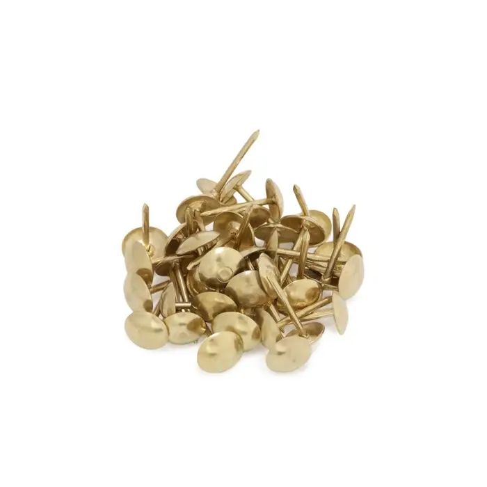 Гвозди ТУНДРА, декоративные, обивочные, 8&times;15 мм, золото, 500 шт.