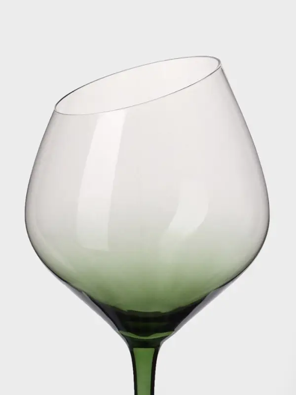 Бокал для вина Magistro &laquo;Иллюзия&raquo;, 540 мл, 10&times;24 см, стекло, зелёный