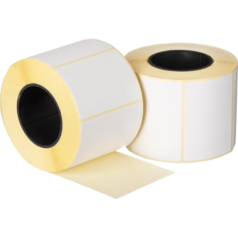 Термотрансферные этикетки ПГЛ 58х40, 700 шт/рул, вт.40, 8 рул/уп (спайка)