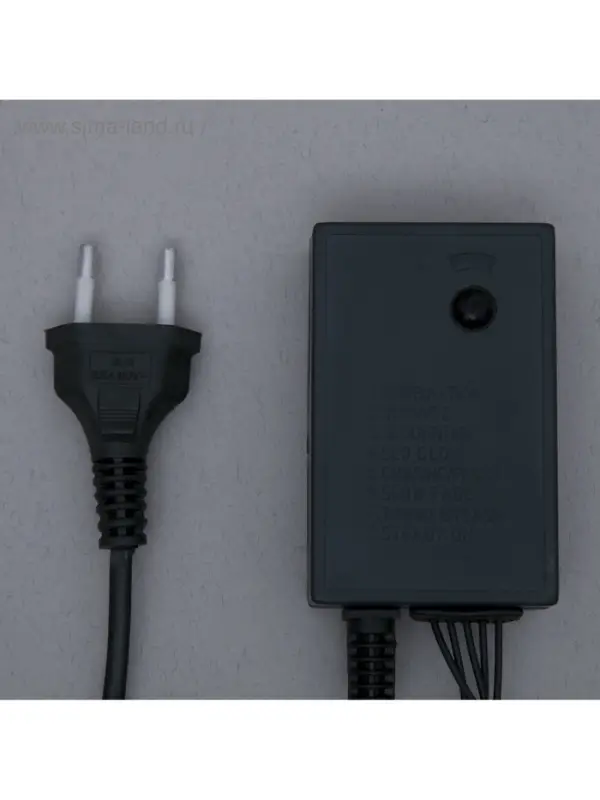 Гирлянда &laquo;Водопад&raquo; 2&times;1.5 м, IP44, тёмная нить, 400 LED, свечение белое, 8 режимов, 220 В