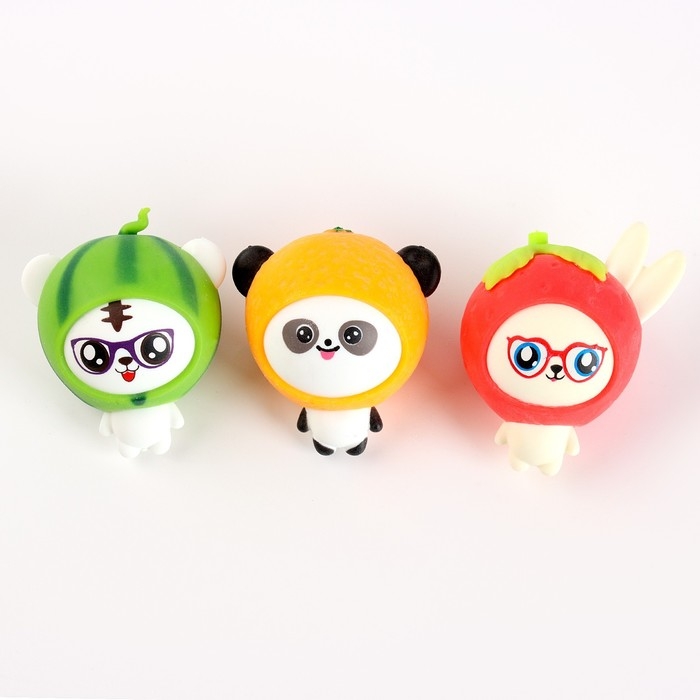 Антистресс сквиш мялка «Зверушки-фруктики», в пакете Антистресс сквиш мялка «Зверушки-фруктики», в пакете