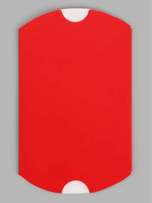 Коробка - подушка самосборная, 9&times;6.5&times;2.5 см, красная