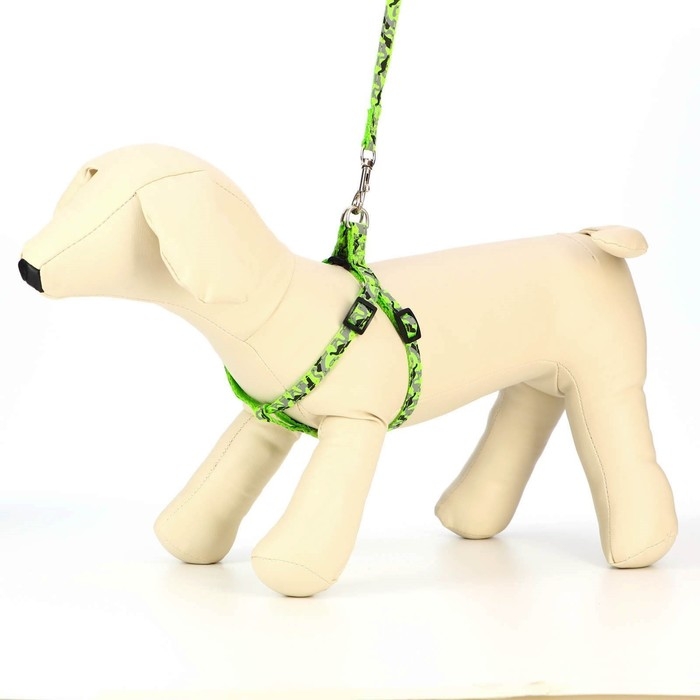 Комплект прошитый Комплект прошитый "Милитари", ширина 1 см, поводок 120 см, шлейка 23-35 см, хаки