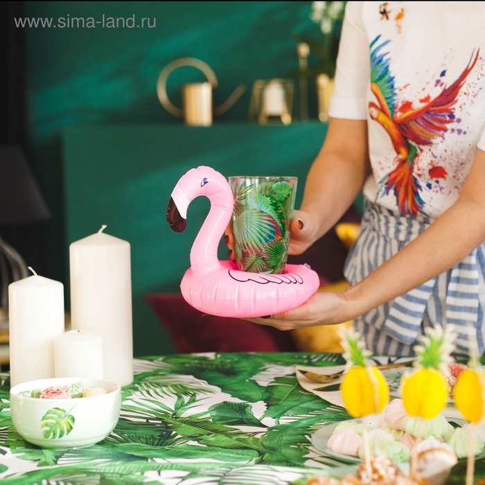 Игрушка надувная-подставка «Фламинго», 18 см Игрушка надувная-подставка «Фламинго», 18 см