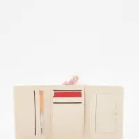 Кошелёк женский на кнопке, 10.5&times;2.5&times;8.5 см, с цветочным принтом, белый