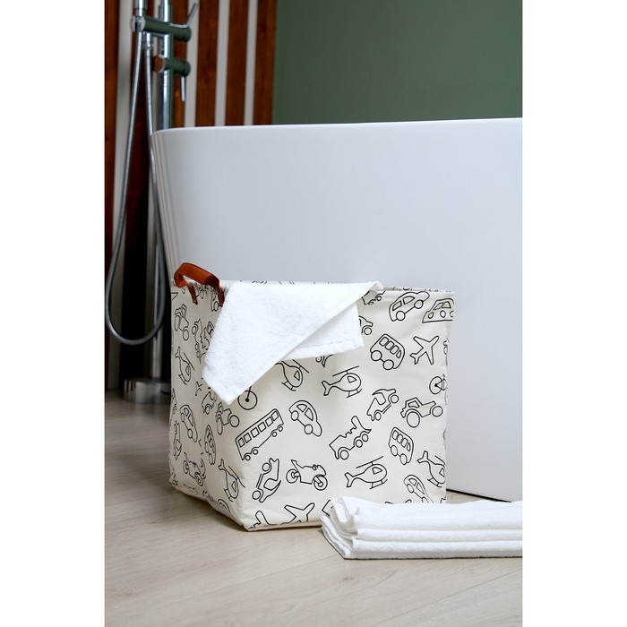 Корзина для игрушек «Транспорт», 33 × 33 × 31 см Корзина для игрушек «Транспорт», 33 × 33 × 31 см