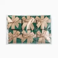 Набор коробочек подарочных 6 шт. под серьги/кольцо &laquo;Грин&raquo; 5&times;5&times;3, цвет зелёный (10319901)