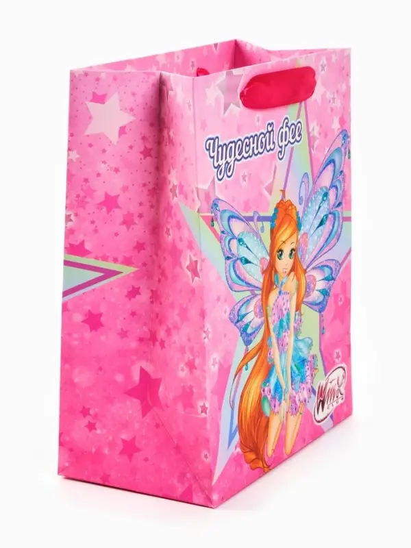 Пакет подарочный детский Winx, MS 18&times;23&times;10 см