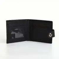 Портмоне мужское на магните, отдел для карт, монет, чёрное
