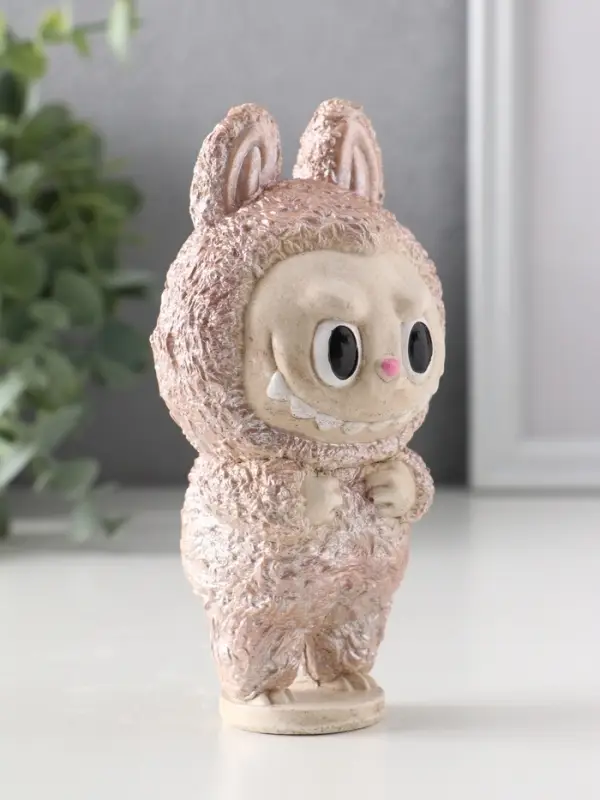 Фигурка гипс &laquo;Чудик&raquo;, 13&times;6.5&times;5.5 см, бежевая