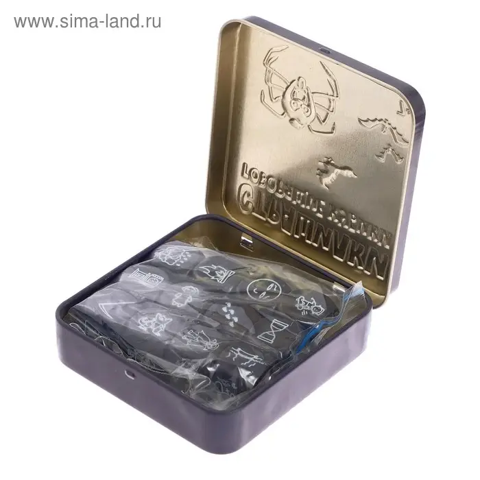 Игра настольная &laquo;Говорящие кубики&raquo; Страшилки (жестяная коробочка)