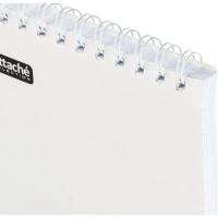 Блокнот А6,80л,кл,греб,карт.обл+УФ-лак Attache Selection LLAMAS белый