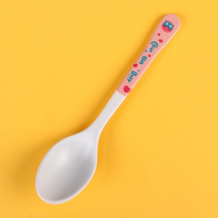 Ложка детская для кормления из бамбука, форма овал, цвет МИКС Ложка детская для кормления из бамбука, форма овал, цвет МИКС