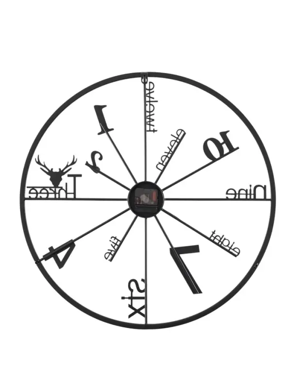 Часы настенные интерьерные &laquo;Рединг&raquo;, серия: Лофт, металл, бесшумные, плавный ход, d=59 см, от батарейки 1&times;АА