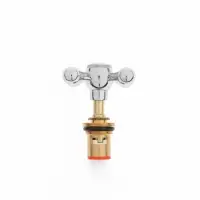 Ручка для смесителя ZEIN Z001K, с кран-буксой 1/2", цинк, цвет хром