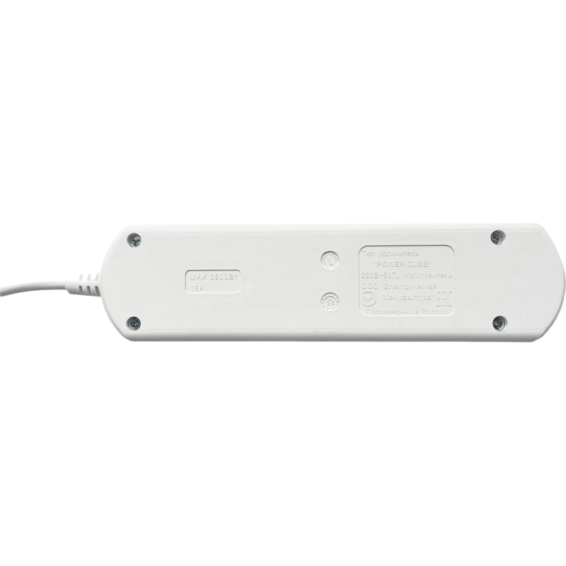 Удлинитель Power Cube 3р/5м без выкл 16А бел (PC-4-5M)
