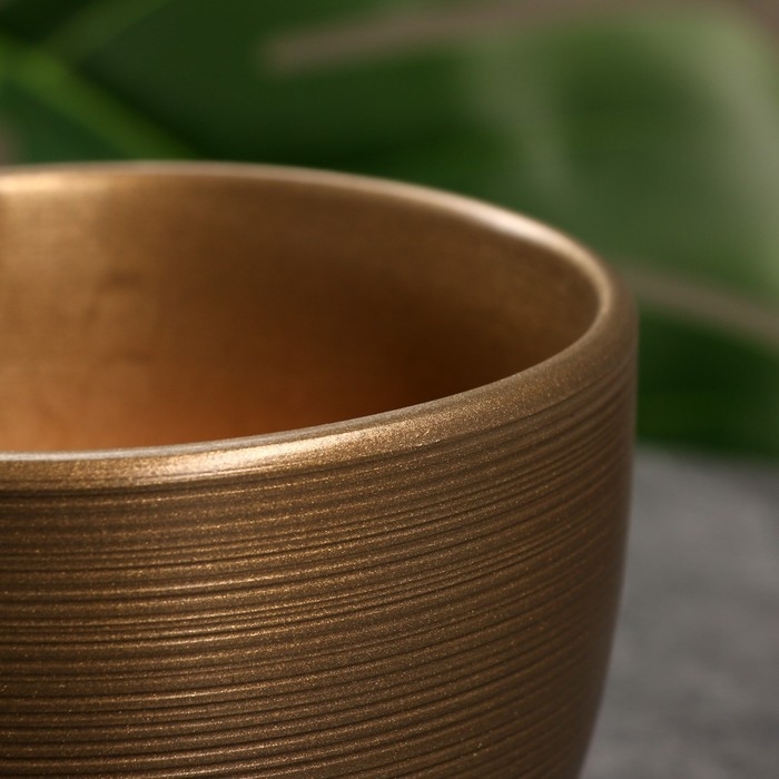 Горшок цветочный Горшок цветочный "Амелия" коричневый, 0,5 л