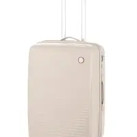 Чемодан на колёсах, 24", кодовый замок, 40&times;24&times;65 см, светло-бежевый