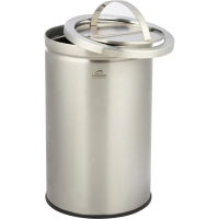Ведро мусорное (урна) с качающ.крышкой нерж.сталь Luscan Professional 18л
