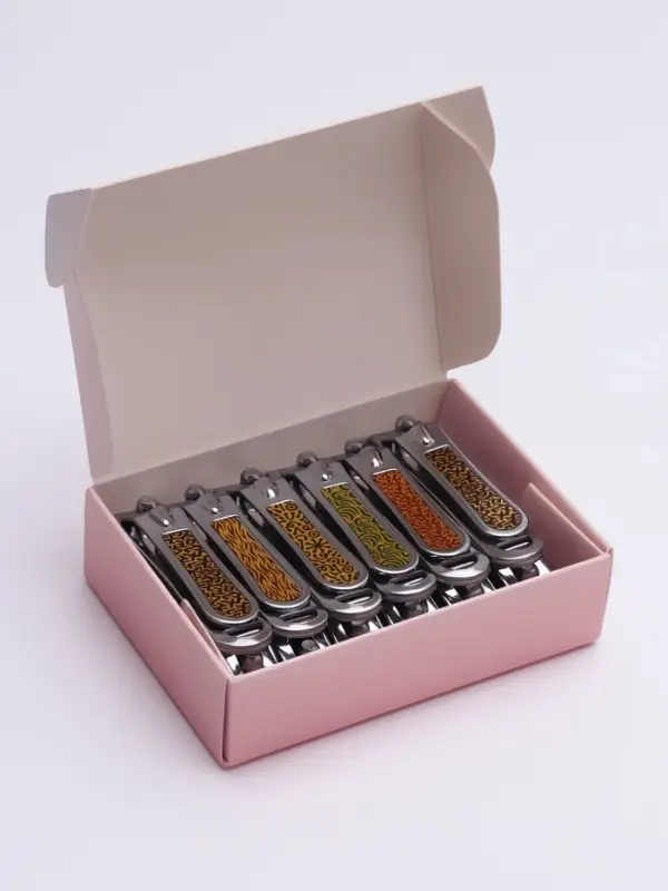 Кусачки книпсер маникюрные, с пилкой, 5 см, в коробке, МИКС