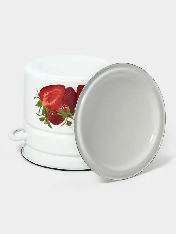 Кастр.цил.борт. 10л (белая)СА