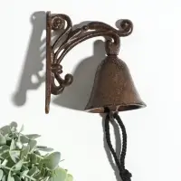 Колокол сувенирный чугун "Растительный узор" 10,5х11,8х7 см