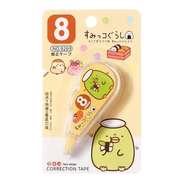 Корректор-лента 3 м х 5 мм, блистер, европодвес, корпус прозрачный с рисунком МИКС Корректор-лента 3 м х 5 мм, блистер, европодвес, корпус прозрачный с рисунком МИКС