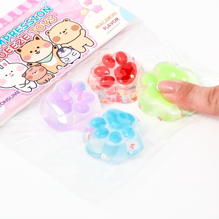 Мялка "Лапки" набор 4 штуки