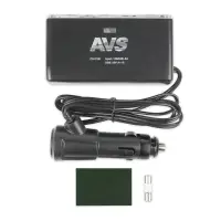 Разветвитель прикуривателя AVS 12/24 (на 2 выхода+2USB) CS219U