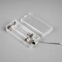 Гирлянда &laquo;Нить&raquo; 2 м роса с насадками &laquo;Цветок&raquo;, IP20, серебристая нить, 20 LED, батарейки ААх2 (нет в комплекте), свечение тёплое белое