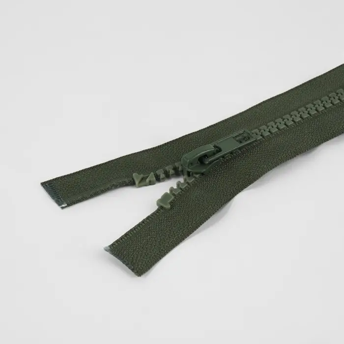 Молния «Трактор», №5, разъёмная, 2 замка, замки автомат, 100 см, хаки